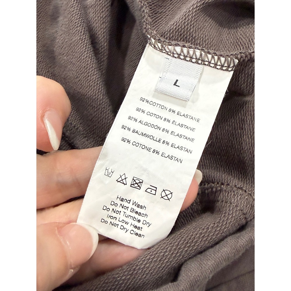 Rita Row Taupe Cropped Sweatpants Women's Large Minimalist Lounge Pants Spain - Picture 6 of 9
